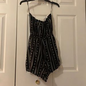 Strapless romper